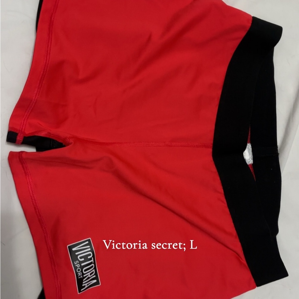 Victoria's Secret Sport Red and Black Active Shorts